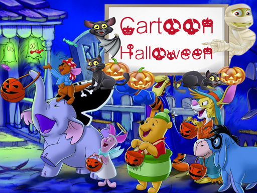 Cartoon Halloween Slide Puzzle