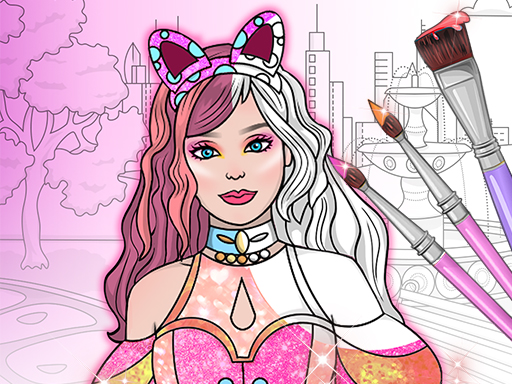 Dress Up Games & Coloring Book